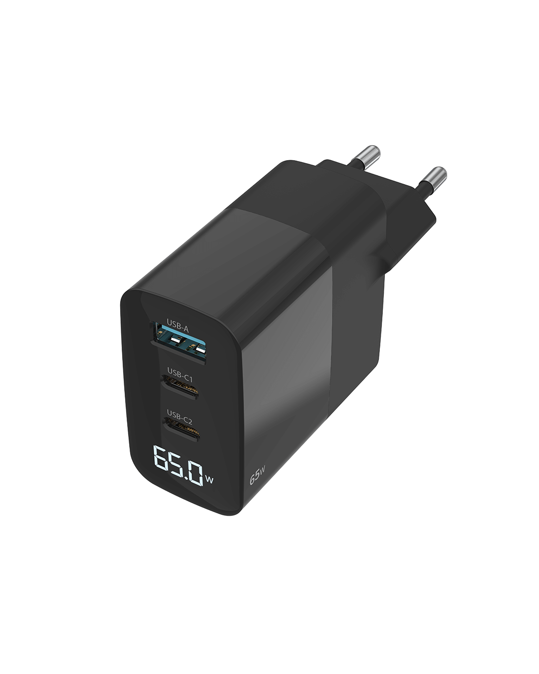Chargeur secteur 2xUSB-C PD + 1xQC USB-A 65W - CHGAN65W